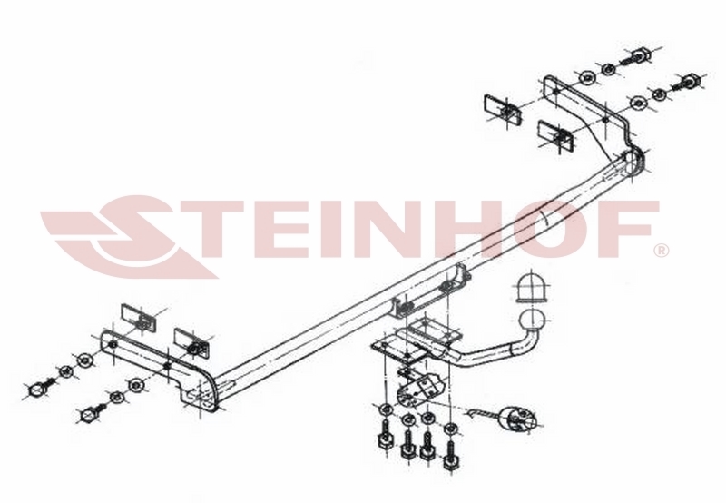 Tilhengerfeste SKODA Felicia 3/5D 02/1995 - 2001 – bilde 2