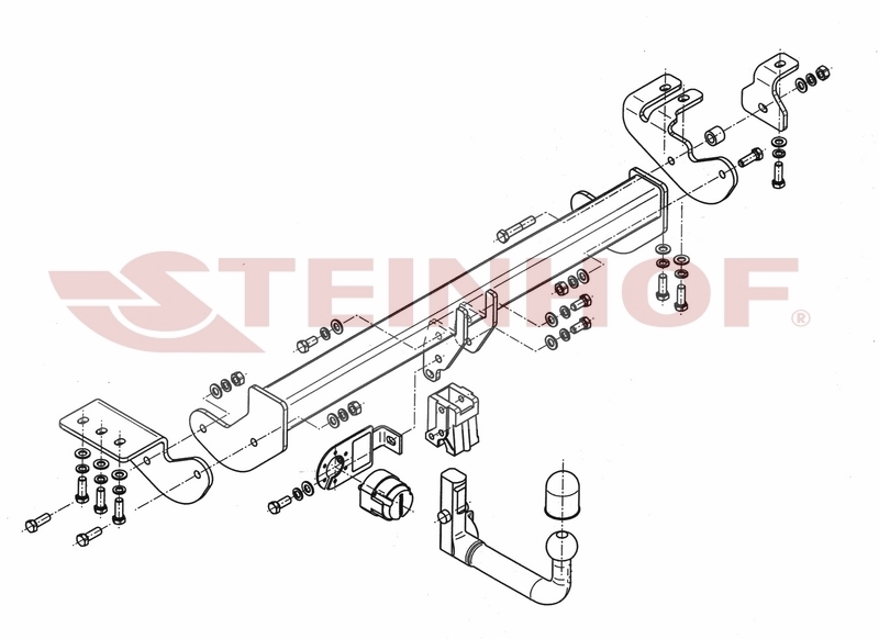 Tilhengerfeste SSANGYONG Korando 11/2013 - 2015 – bilde 2
