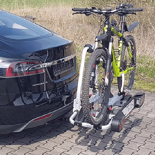 Tilhengerfeste Tesla Model S  | avtagbart - for sykkelstativ og bagasjeboks (med elsett) Image 6