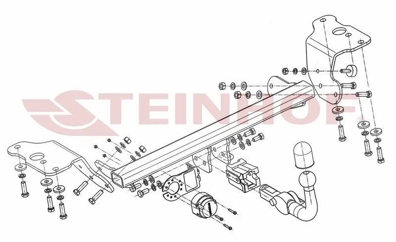 Tilhengerfeste TOYOTA Auris 3/5D                           2007 - 09/2012 – bilde 5