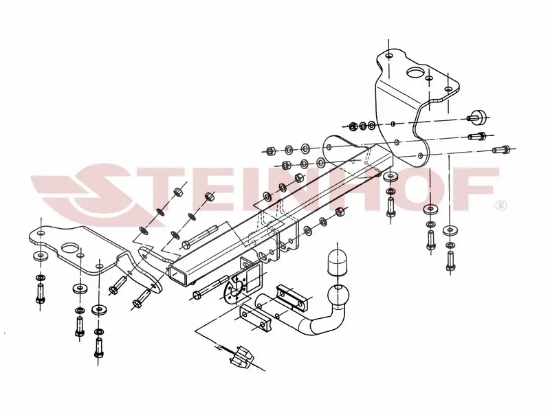 Tilhengerfeste TOYOTA Auris I 3/5D 2007 - 2012 – bilde 4
