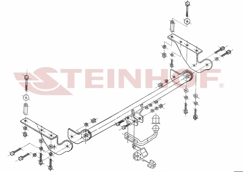 Tilhengerfeste Toyota Avensis II (T25) 2003 - 2009 – bilde 3