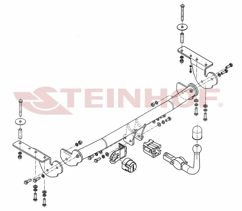 Tilhengerfeste Toyota Avensis II (T25) 2003 - 2009 – bilde 5