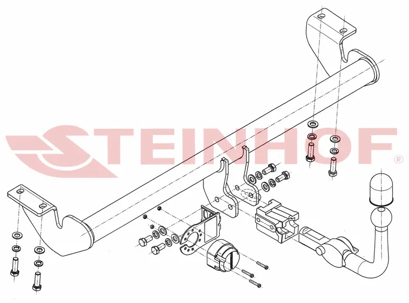 Tilhengerfeste Toyota Avensis II (T25) Stasjonsvogn 2003 - 2009 – bilde 5