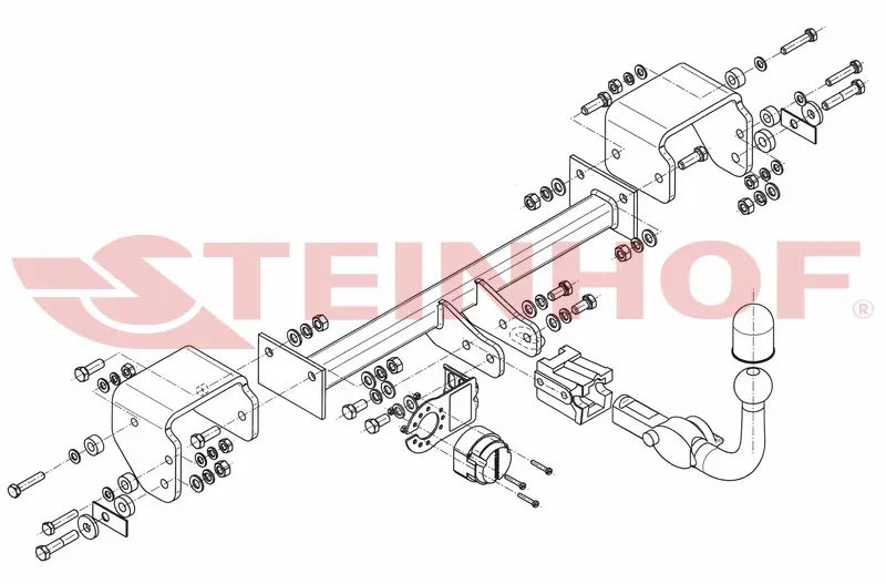 Tilhengerfeste TOYOTA Aygo (Use only as bicycle carrier) 2005 - 2014