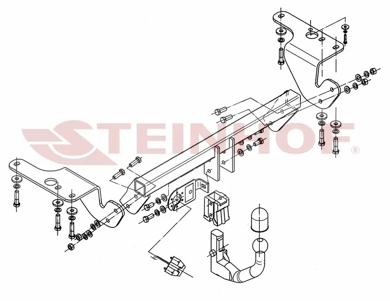 Tilhengerfeste TOYOTA Corolla X (E150) 2006 - 2010 / Toyota Avensis III (T27) 2009 - 2018 – bilde 6