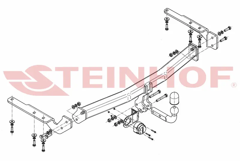 Tilhengerfeste TOYOTA Highlander II american version 2011 - 2014 – bilde 2