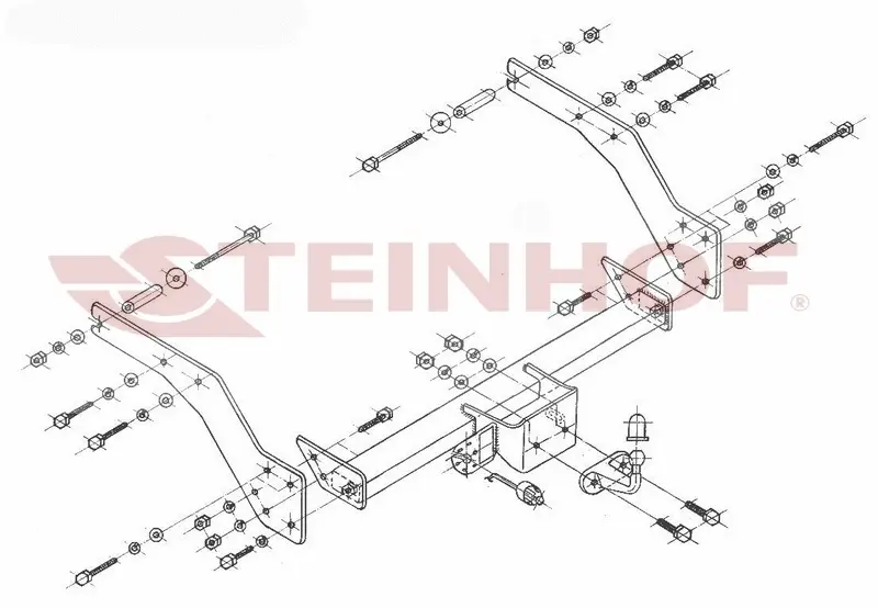 Tilhengerfeste Toyota Hilux VI 1997 - 2005 – bilde 4