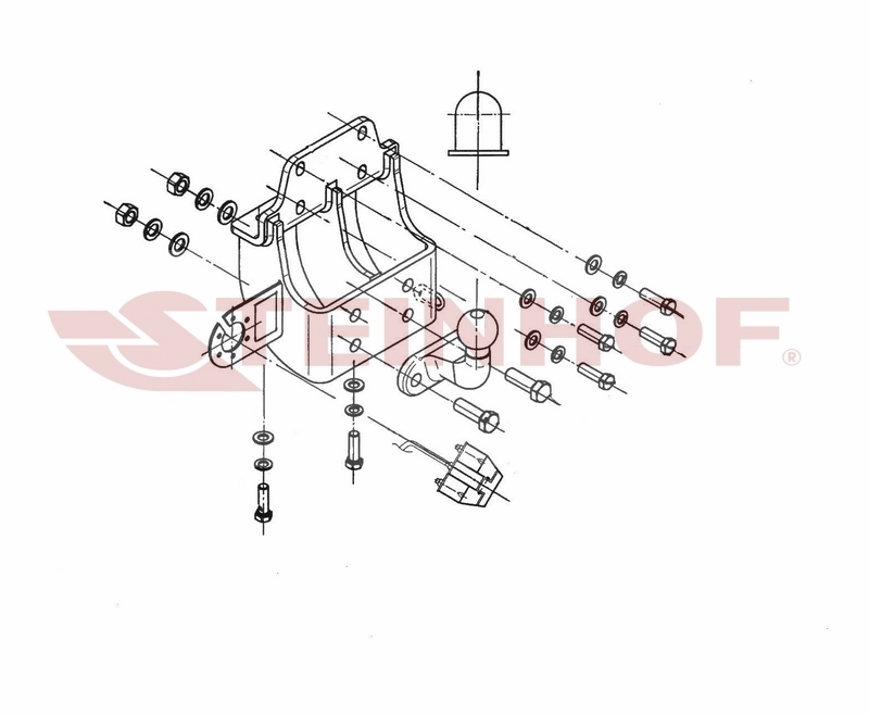 Tilhengerfeste TOYOTA Land Cruiser 3D (J125) 2003 - 2009 – bilde 4