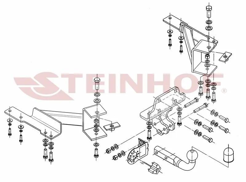 Tilhengerfeste Toyota Land Cruiser J120 2002 - 2009 – bilde 3