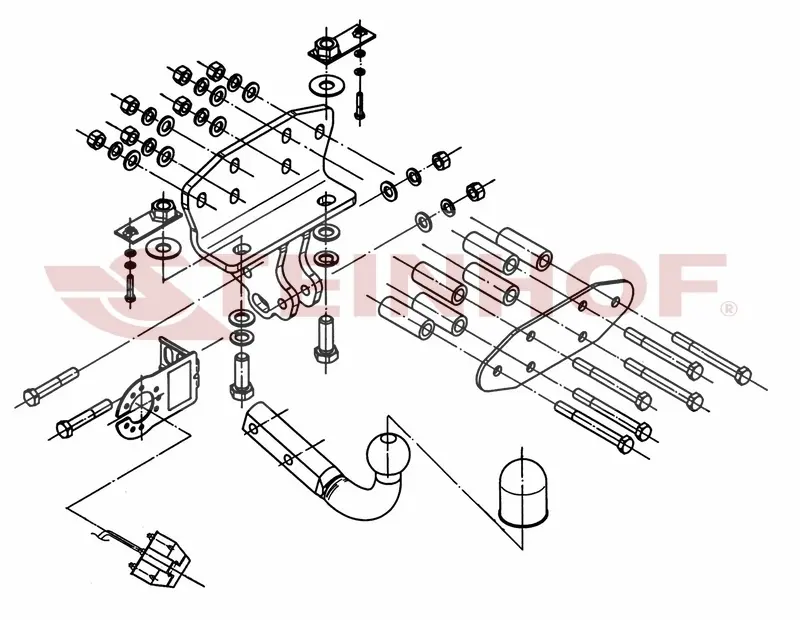 Tilhengerfeste Toyota Land Cruiser J200 2007 - 2017 – bilde 2