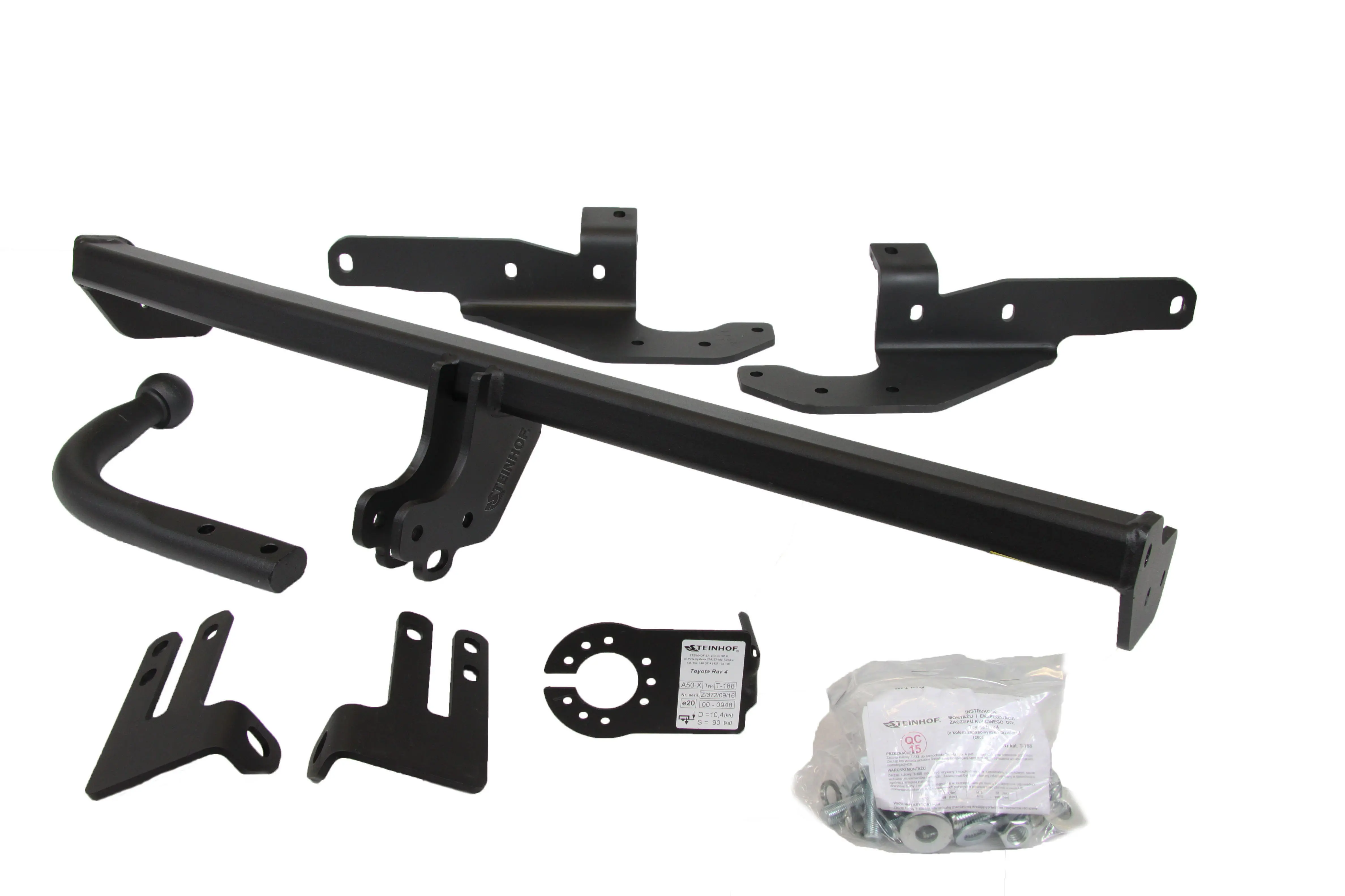 Tilhengerfeste TOYOTA RAV - 4  III with spare wheel on the door 2006 - 2013