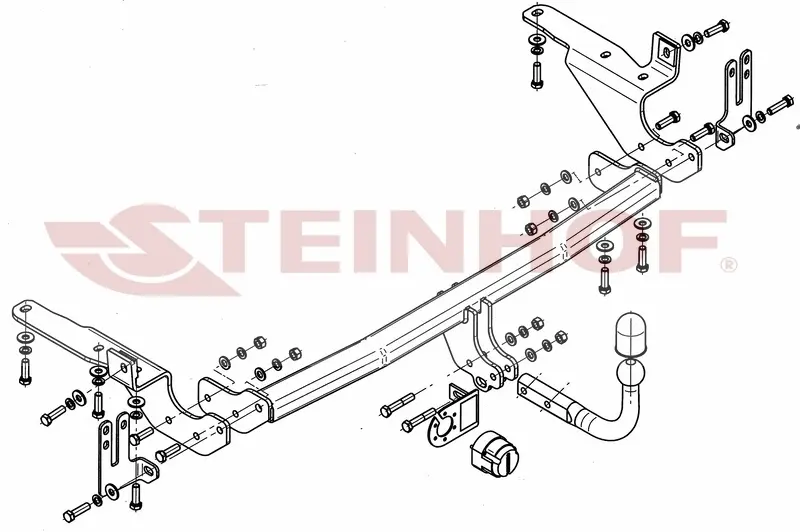 Tilhengerfeste TOYOTA RAV - 4  III with spare wheel on the door 2006 - 2013 – bilde 3