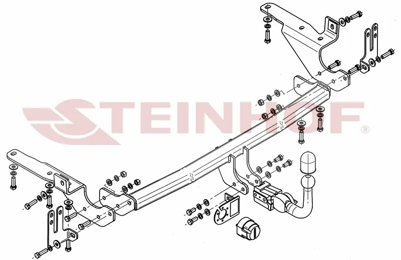 Tilhengerfeste TOYOTA RAV - 4  III with spare wheel on the door 2006 - 2013 – bilde 5