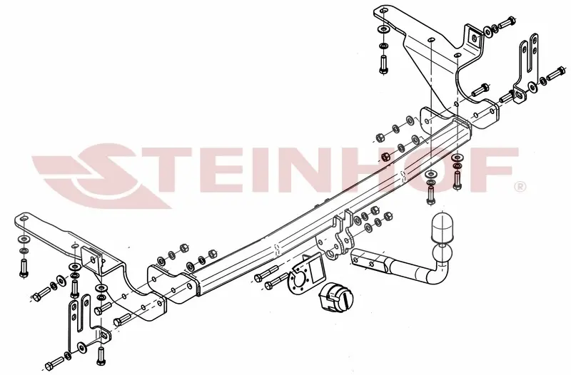 Tilhengerfeste TOYOTA RAV - 4  III without spare wheel on the door 2006 - 2013 – bilde 2