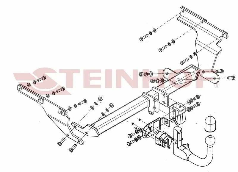 Tilhengerfeste TOYOTA Verso S 2010 - 2016 – bilde 6