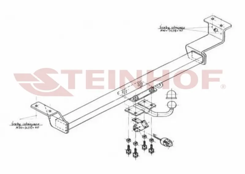 Tilhengerfeste TOYOTA Yaris 3/5D 1999 - 2005 – bilde 3
