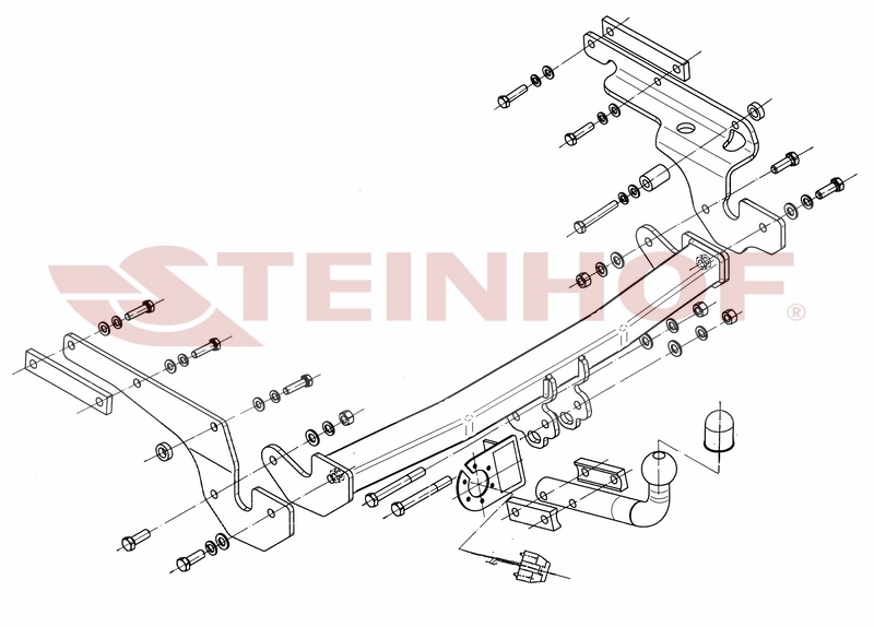 Tilhengerfeste TOYOTA Yaris 3/5D 2006 - 10/2011 – bilde 3