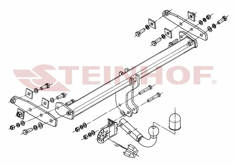 Tilhengerfeste VOLVO XC 60 I (eksl. R-Design) 06/2012 - 2017 – bilde 2