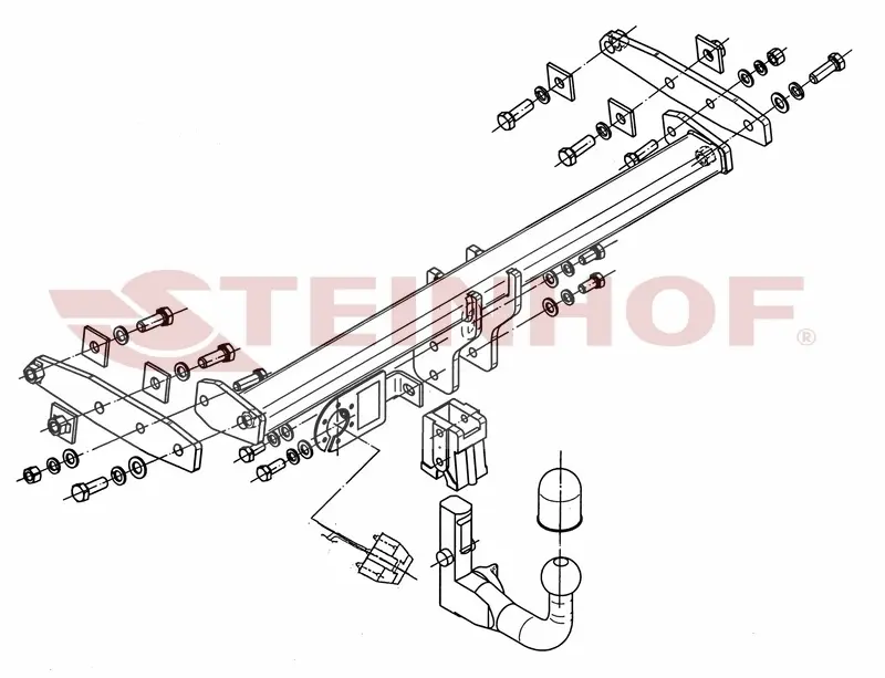 Tilhengerfeste VOLVO XC 60 I (eksl. R-Design) 06/2012 - 2017 – bilde 7