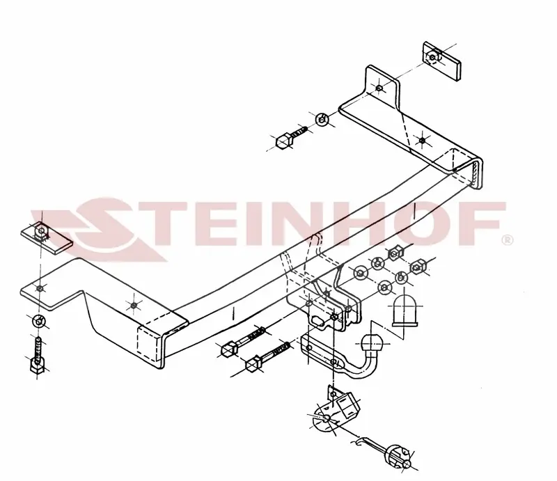 Tilhengerfeste VW Caddy II (eksl. pickup) 1995 - 2003 – bilde 2
