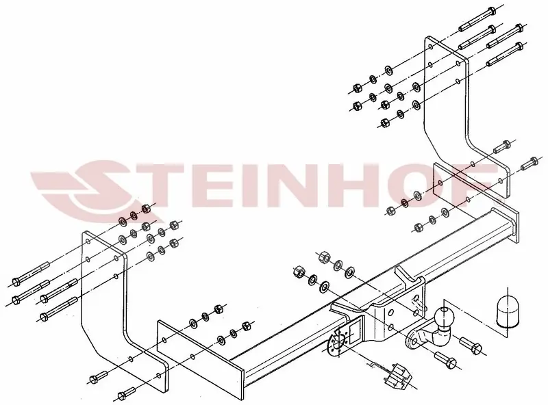 Tilhengerfeste VW Crafter I / Mercedes-Benz Sprinter II (W906) 2006 - 2019 – bilde 3