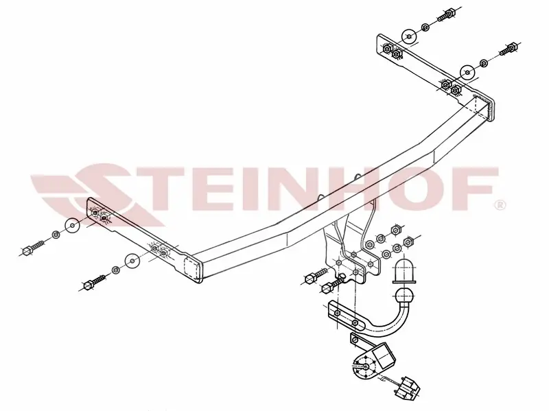 Tilhengerfeste VW Golf IV Variant 1997 - 2006 – bilde 3