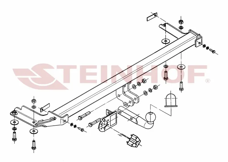 Tilhengerfeste VW Jetta II 3/5D (narrow bumper) 12/1983 - 07/1989 Golf Mk2 – bilde 2