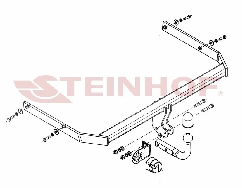 Tilhengerfeste VW Jetta VI 4D 01/2011 - ... – bilde 2