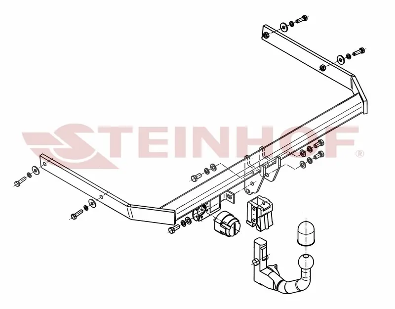 Tilhengerfeste VW Jetta VI 4D 01/2011 - ... – bilde 6