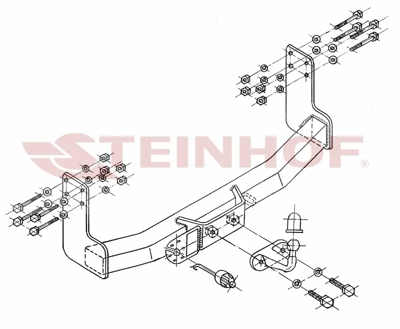 Tilhengerfeste VW LT 28-35 Box Van (single wheels) 02/1995 - 2006
