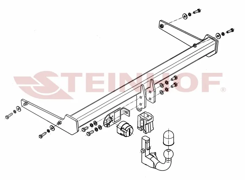 Tilhengerfeste VW Passat Alltrack Stasjonsvogn (B7) / (3C) 2011 - 2014 – bilde 7