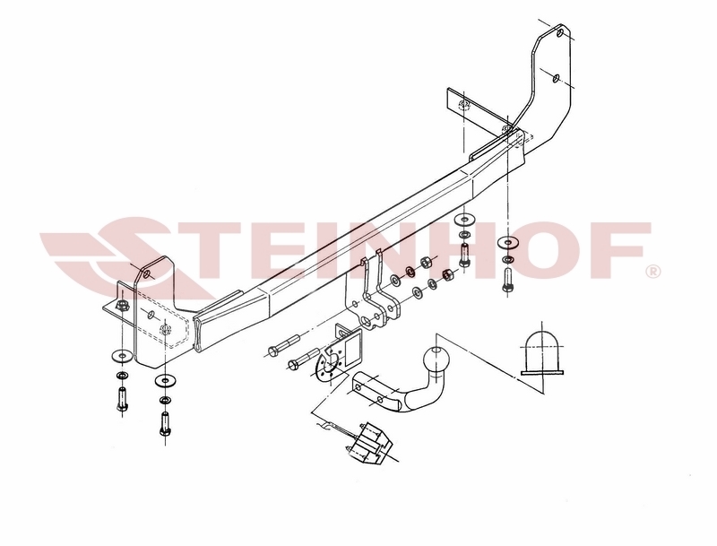 Tilhengerfeste VW Polo 3/5D (narrow/ wide bumper) 10/1994 - 08/1999 – bilde 3