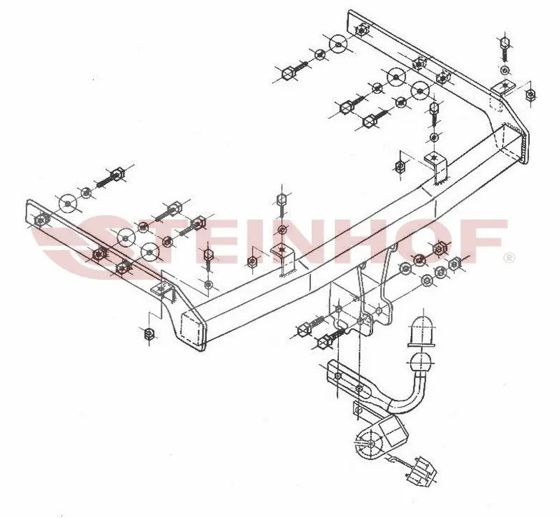 Tilhengerfeste VW Sharan I 1995 - 2000 – bilde 3
