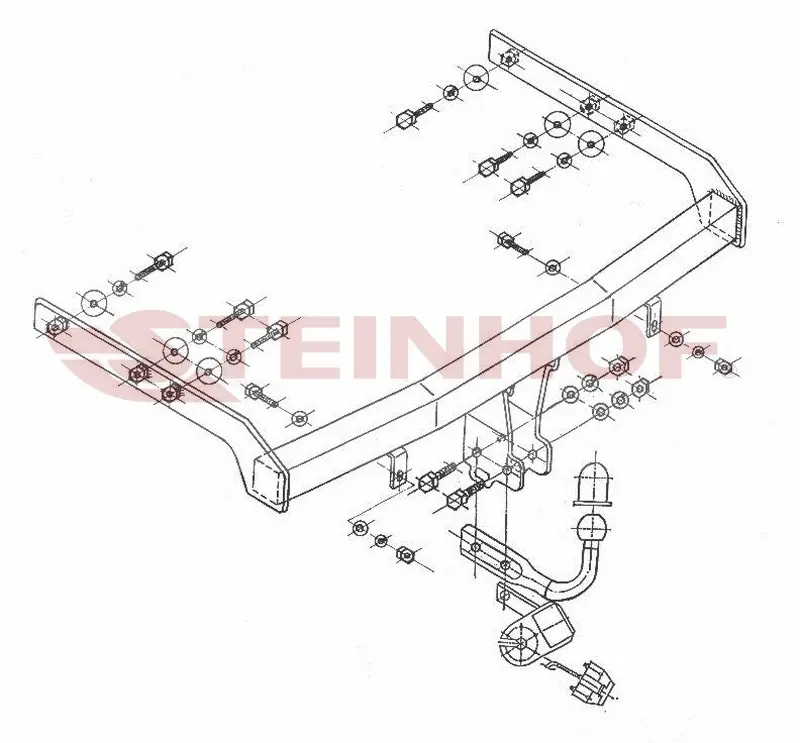 Tilhengerfeste VW Sharan I Facelift 2000 - 2010 – bilde 3
