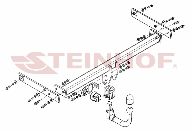 Tilhengerfeste VW Sharan II 2010 - 2022 – bilde 7