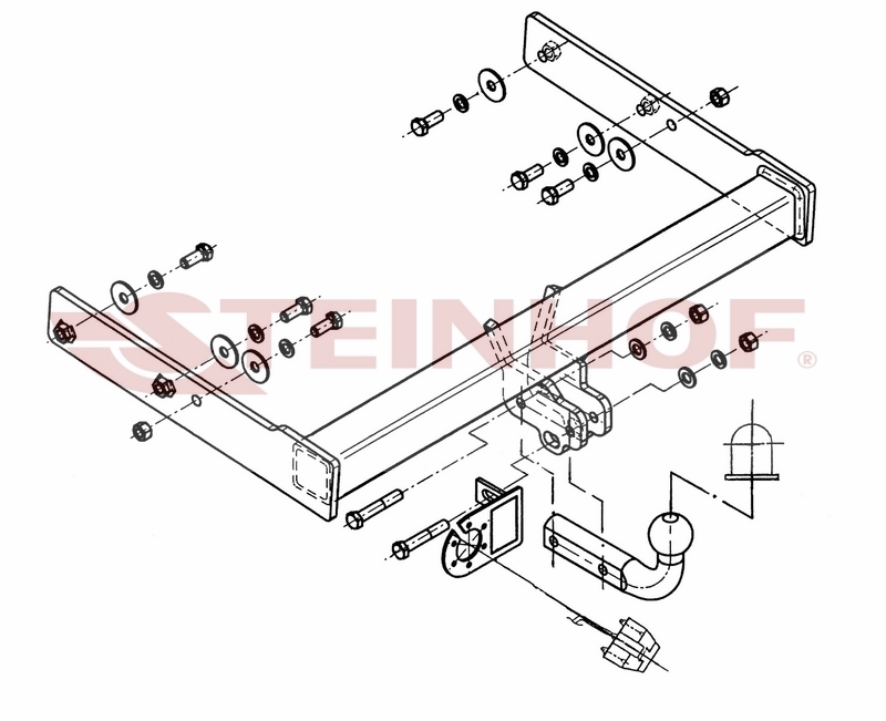 Tilhengerfeste VW T5 2003 - 2009 – bilde 3