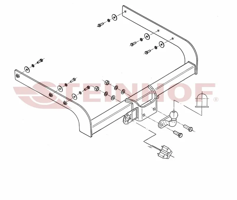 Tilhengerfeste VW T5 2009 - 2015 – bilde 2