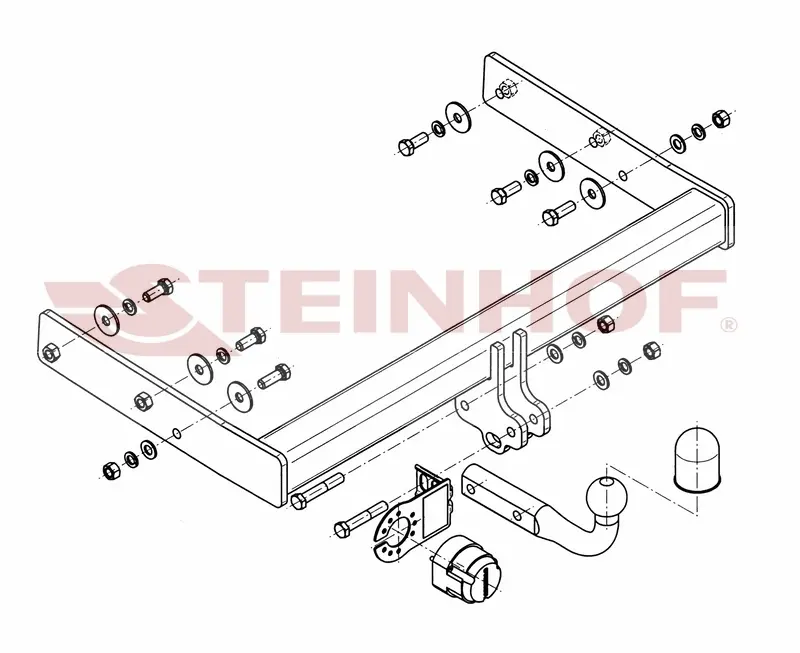 Tilhengerfeste VW T6 2015 - 2023 – bilde 3