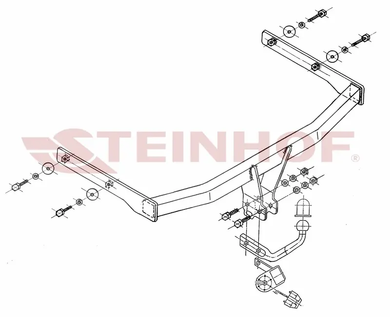 Tilhengerfeste VW Touran I 2003 - 2015 – bilde 3