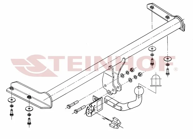 Tilhengerfeste VW Vento 4D 03/1992 - 09/1998 – bilde 3