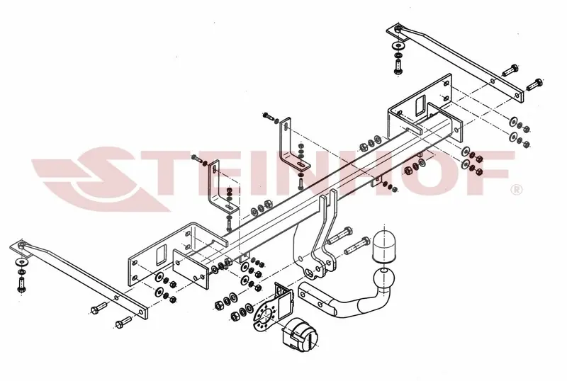 TilhengerfesteFiat Panda III 2011 - 2023