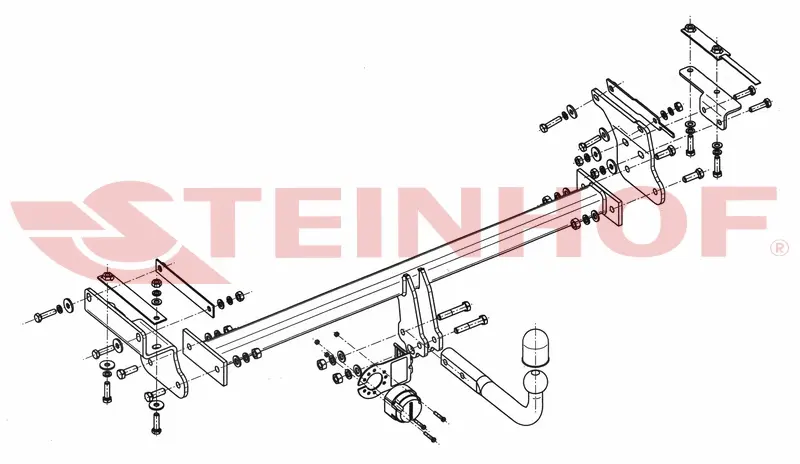 TilhengerfesteNissan Qashqai (J11) 2013 - 2017 │ passer ikke modeller med AdBlue – bilde 2