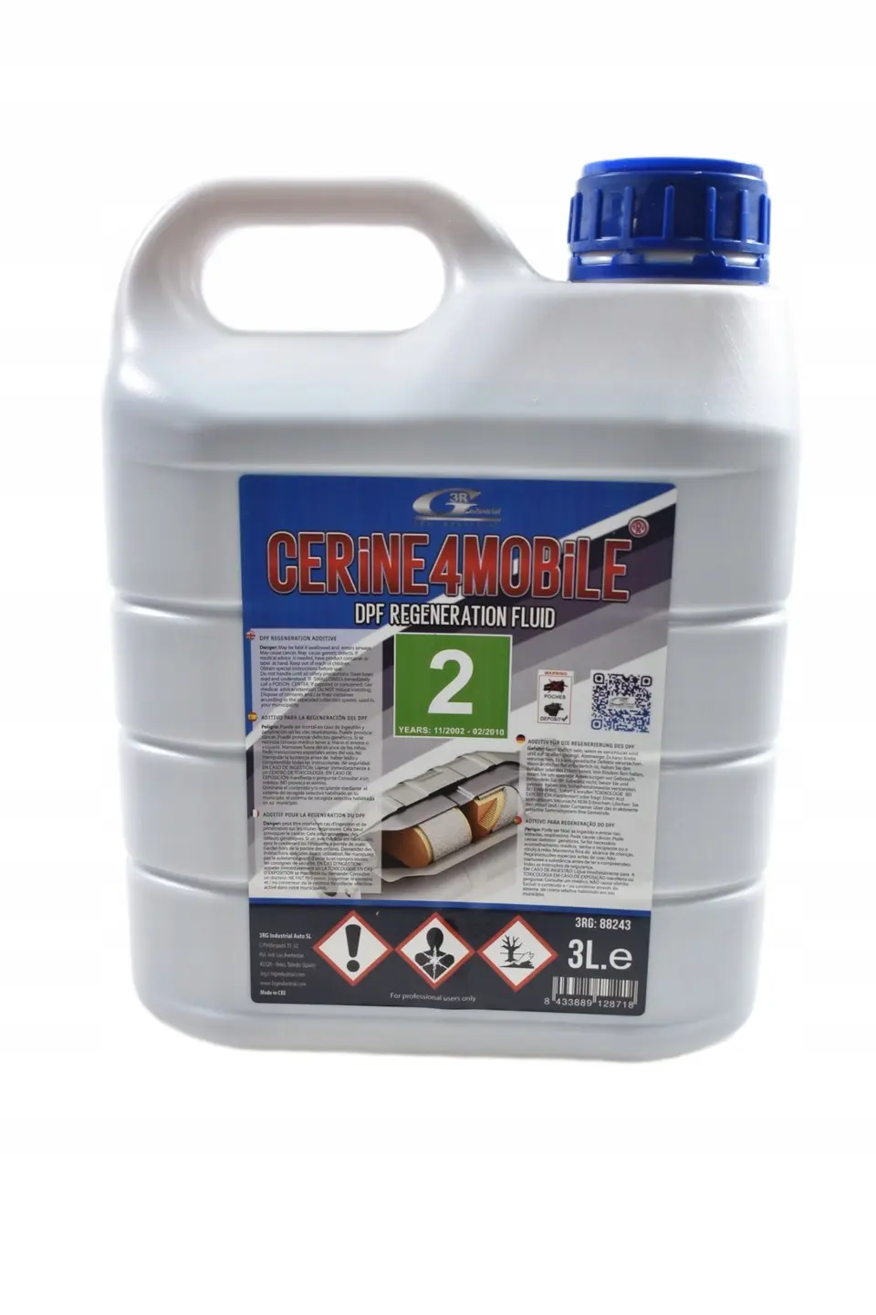 Tilsetning drivstoff FAP DPF EOLYS DPX 176 Citroen / Peugeot/ Mazda / Ford / Volvo │ Fuel Additive Green - 3L Image 3