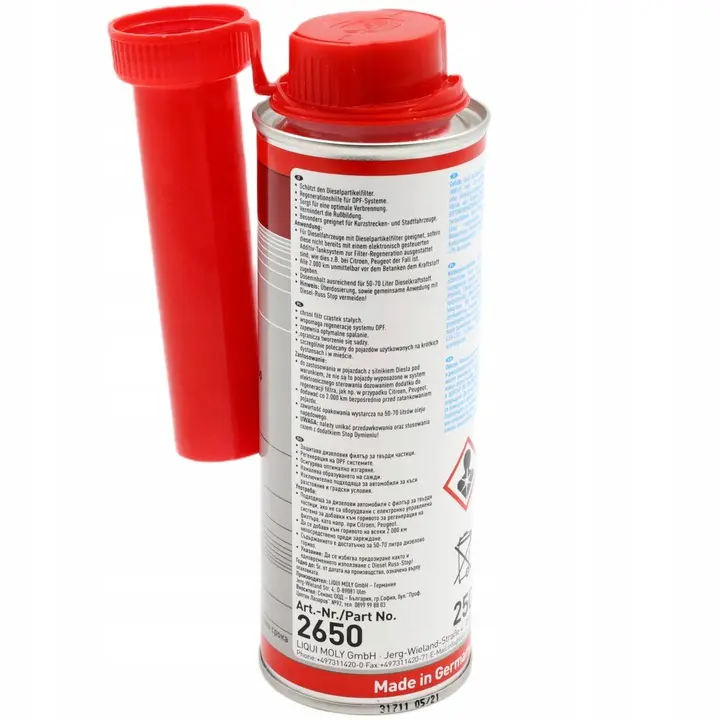 Tilsett dieselpartikkelfilterbeskyttelse Liqui Moly Diesel-partikelfilter Schutz │ Fuel Additive Diesel DPF Protector - 250ml – bilde 3
