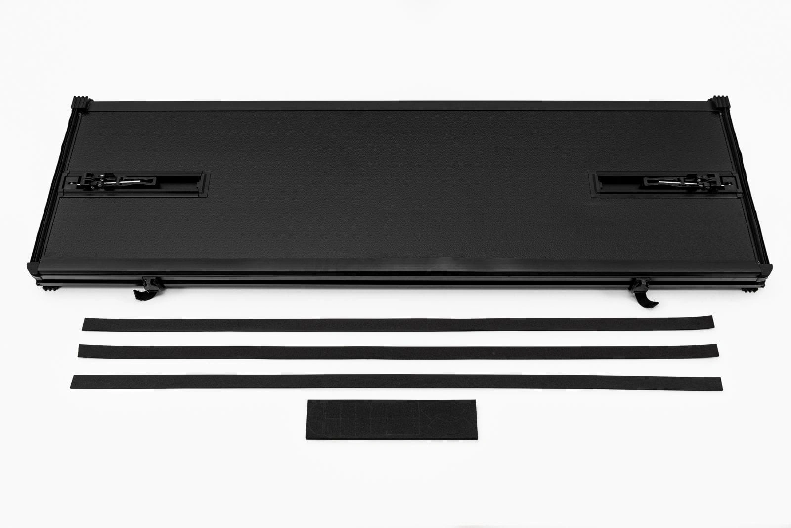 Toplokk Nissan Navara  IV 2015 - 2022 │ Double Cab Hardt tredelt lokk med LED  for lasteplanet - Cover Black – bilde 4