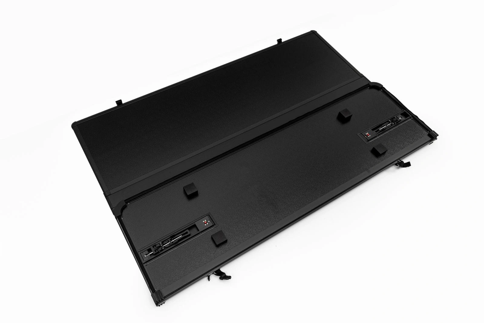 Toplokk Nissan Navara  IV 2015 - 2022 │ Double Cab Hardt tredelt lokk med LED  for lasteplanet - Cover Black – bilde 7