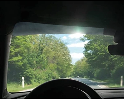 Topstripe Sunvisor Reflex Glare Strip | Solbeskyttelsesfilm for frontrute - Black – bilde 3