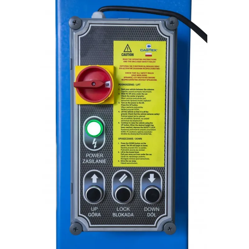 Tosøylig automatisk løftebukk Castex QJY4.0-D6A, elektrohydraulisk – bilde 5