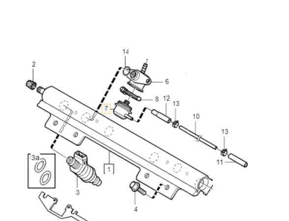 Trykkregulator drivstoff Volvo Genuine® S40 V40 1998-2004